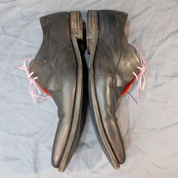 Jeffrey West Dashwood Burnished Black Brown Derby Dress Shoes Men Size 9.5 - Picture 7 of 9